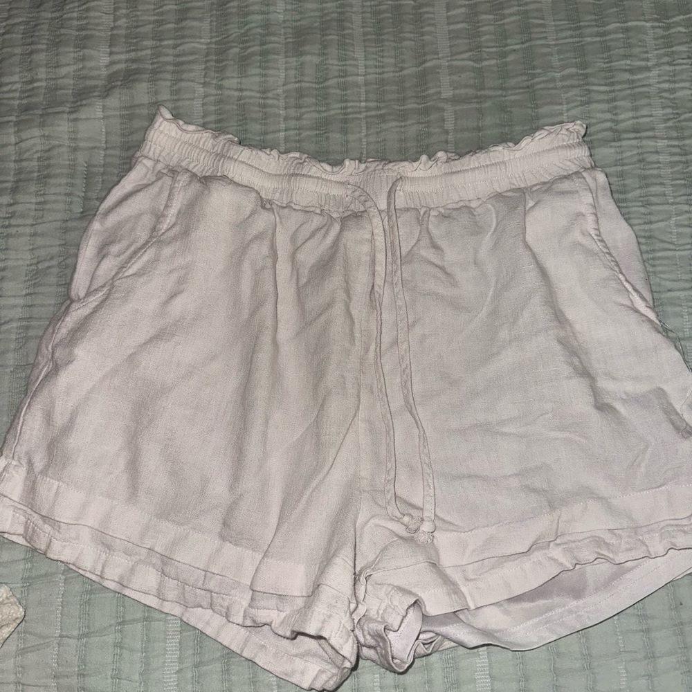 Altar'd State High Waist White Shorts